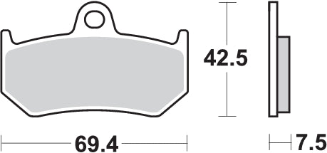 Pastilla de freno SBS P763-LS