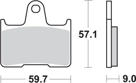 Pastilla de freno SBS P765-HF