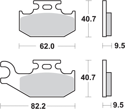 Pastilla de freno SBS P767-SI
