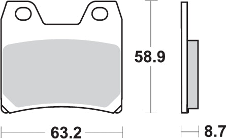 Pastilla de freno SBS P770-LS