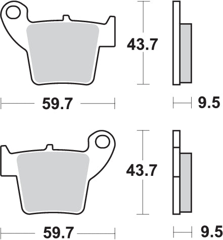 Pastilla de freno SBS P777-RSI