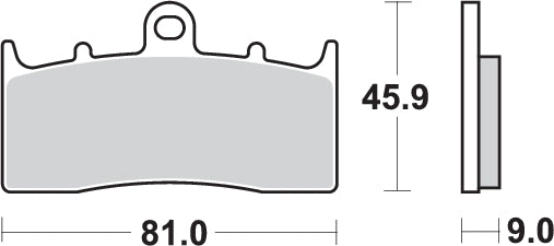 Pastilla de freno SBS P778-HS