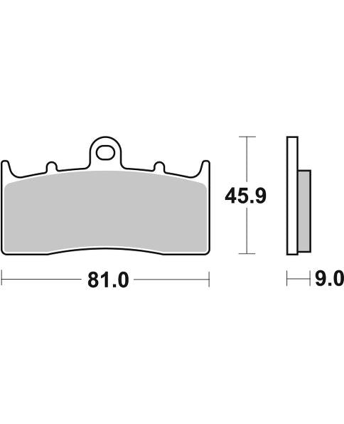 Pastilla de freno SBS P778-RST