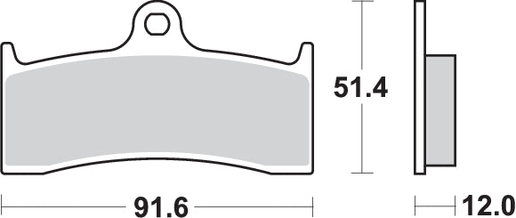 Pastilla de freno SBS P779-DC