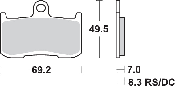 Pastilla de freno SBS P782-DC
