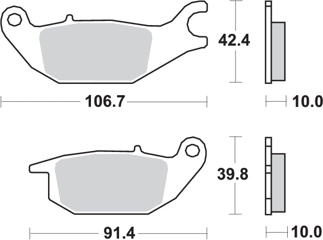 Pastilla de freno SBS P784-HF