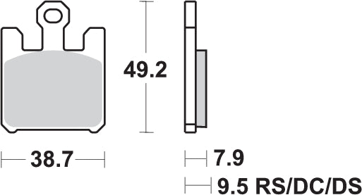Pastilla de freno SBS P788-HS