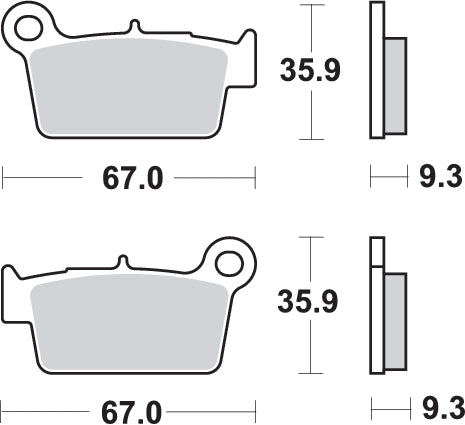 Pastilla de freno SBS P790-SI