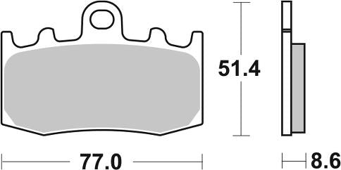 Pastilla de freno SBS P796-RST