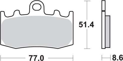 Pastilla de freno SBS P796-HS