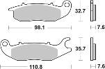 Pastilla de freno SBS P797-RSI