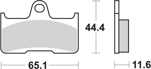 Pastilla de freno SBS P799-RSI