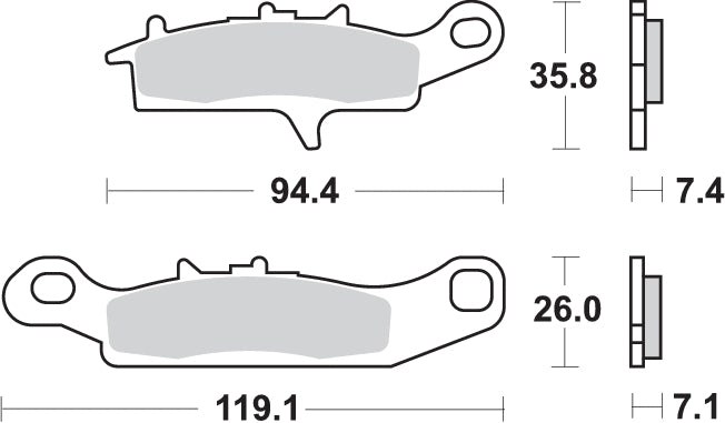 Pastilla de freno SBS P801-RSI