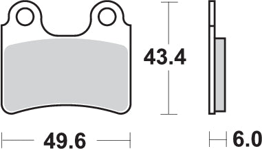 Pastilla de freno SBS P802-RSI