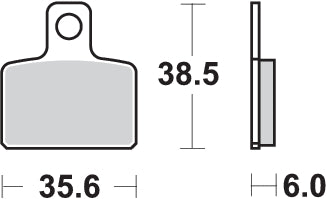 Pastilla de freno SBS P803-RSI