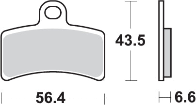 Pastilla de freno SBS P815-HF