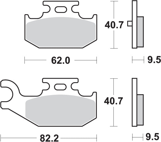 Pastilla de freno SBS P816-RSI