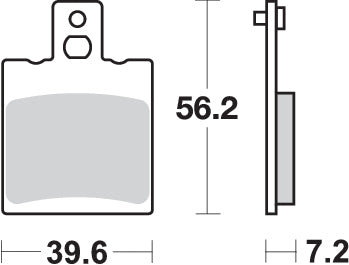 Pastilla de freno SBS P824-RQ