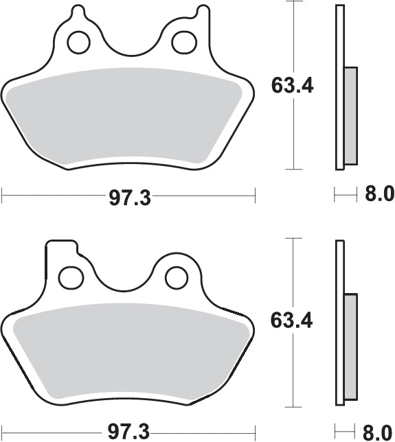 Pastilla de freno SBS P826-HF
