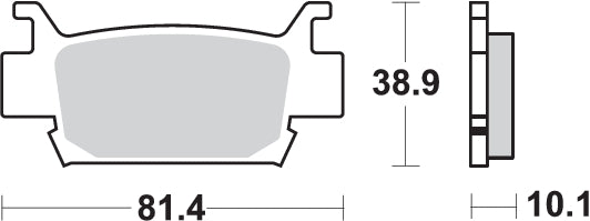 Pastilla de freno SBS P829-SI