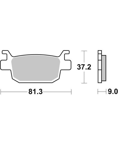 Pastilla de freno SBS P832-LS