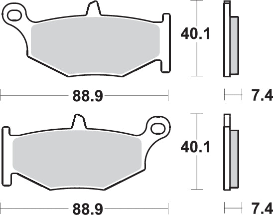 Pastilla de freno SBS P833-LS