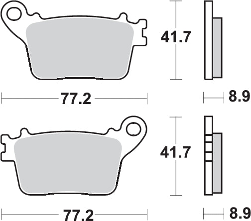 Pastilla de freno SBS P834-RQ