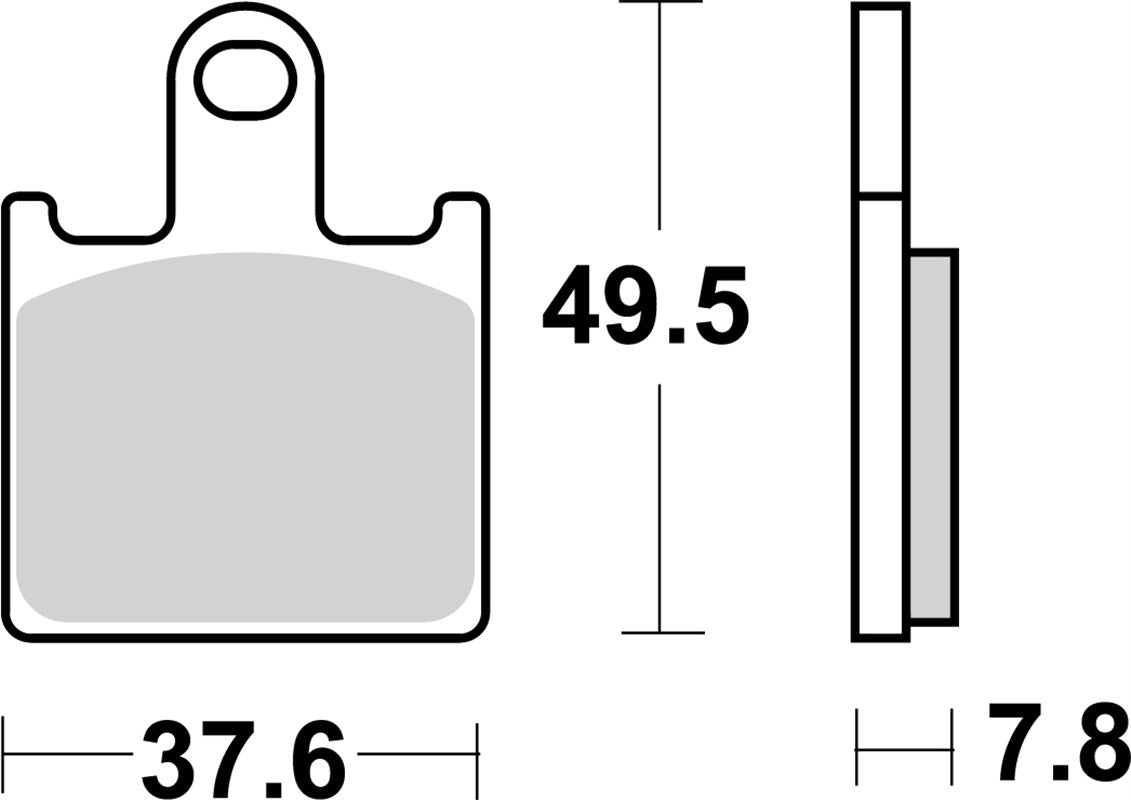Pastilla de freno SBS P838-DS1