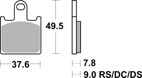 Pastilla de freno SBS P838-RST