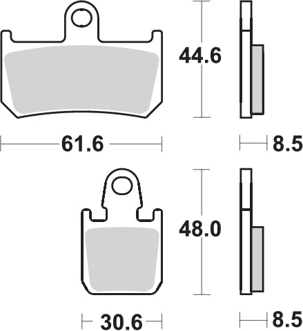 Pastilla de freno SBS P839-DC