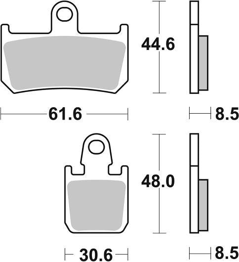 Pastilla de freno SBS P839-RST