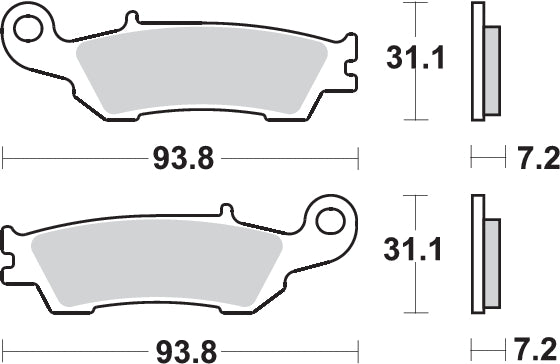 Pastilla de freno SBS P840-RSI