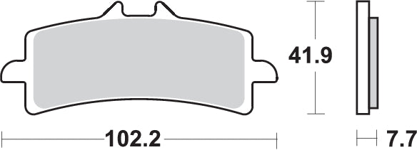 Pastilla de freno SBS P841-DC