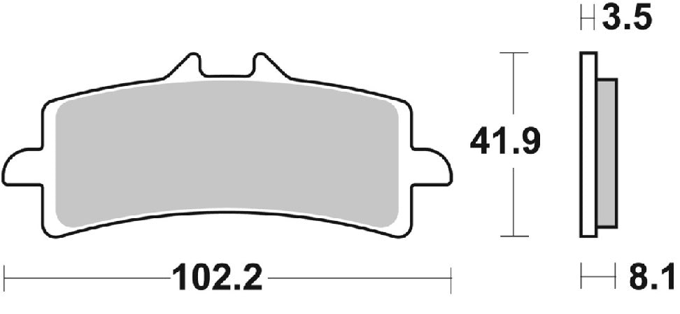 Pastilla de freno SBS P841-DS1