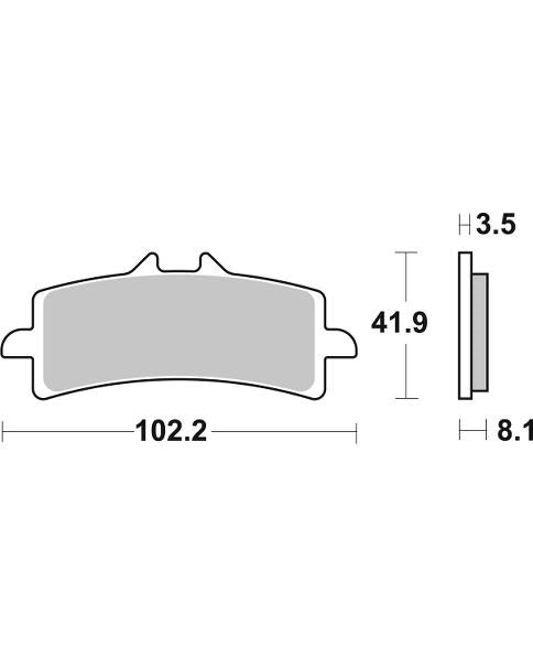 Pastilla de freno SBS P841-DS2