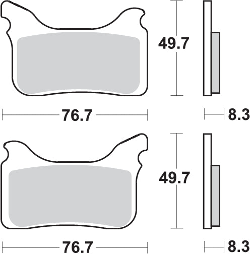 Pastilla de freno SBS P842-HS