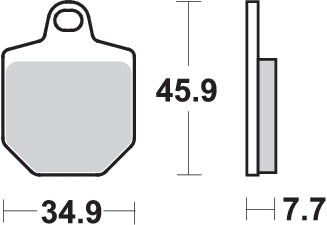 Pastilla de freno SBS P843-RSI