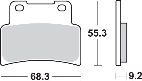 Pastilla de freno SBS P844-DC