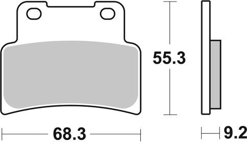 Pastilla de freno SBS P844-RST