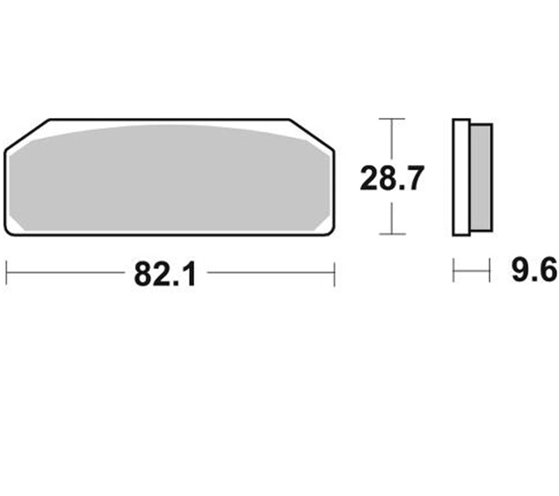 Pastilla de freno SBS P845-DC