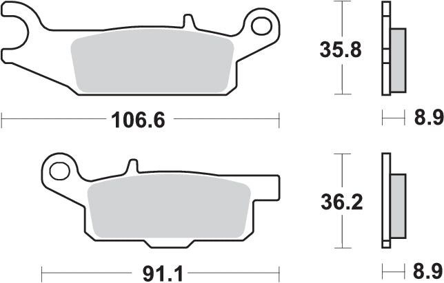 Pastilla de freno SBS P851-RSI