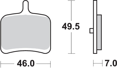 Pastilla de freno SBS P857-LS