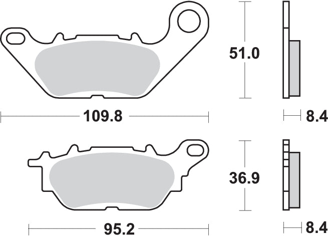 Pastilla de freno SBS P858-HF