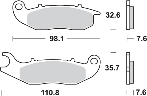Pastilla de freno SBS P859-RSI
