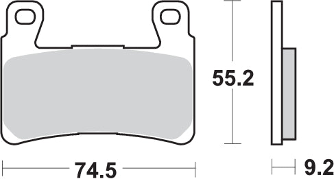 Pastilla de freno SBS P860-HS