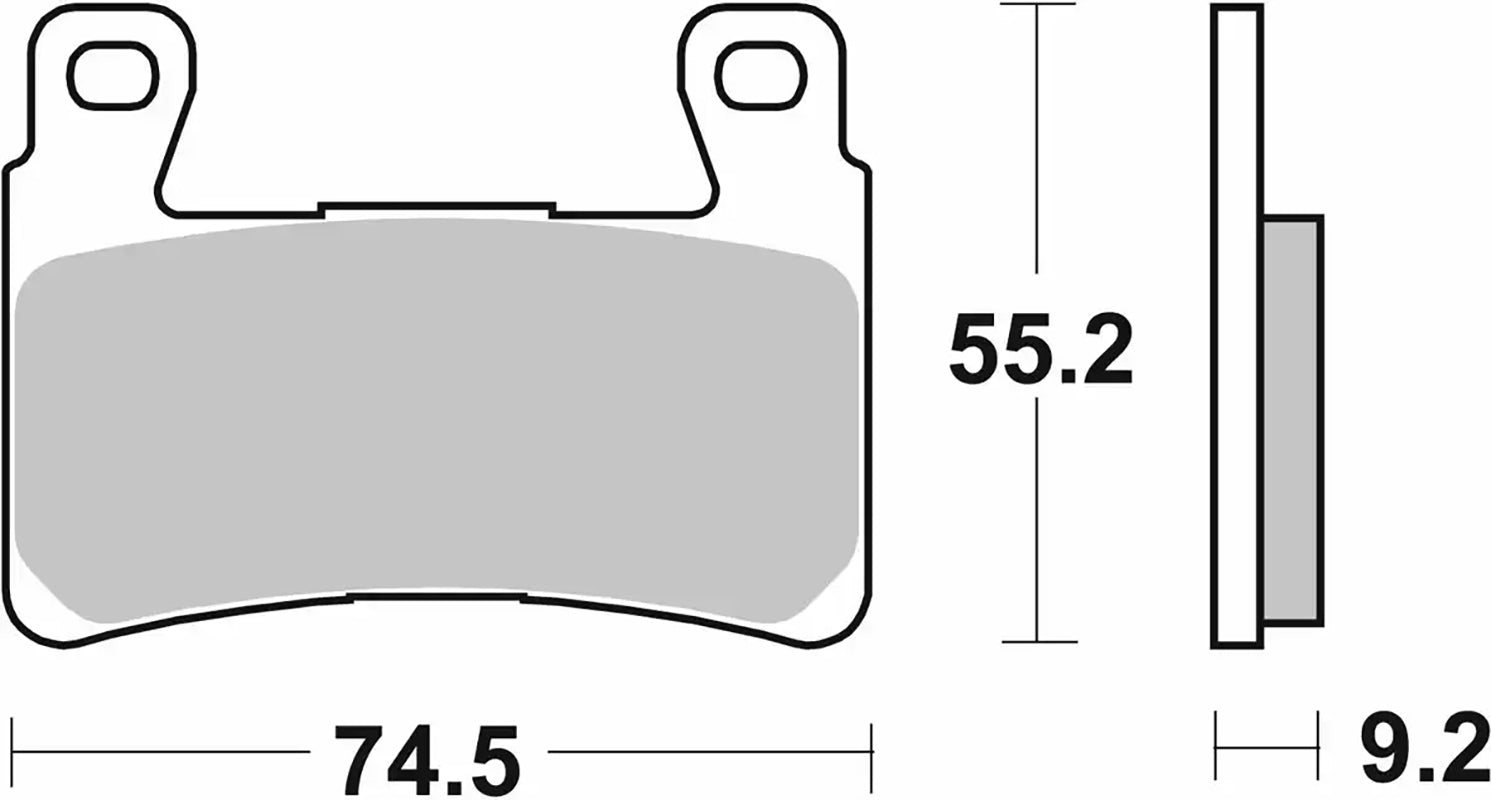 Pastilla de freno SBS P860-DS1