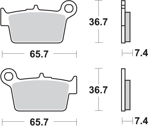 Pastilla de freno SBS P861-HF
