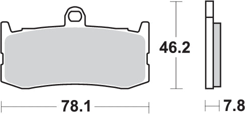 Pastilla de freno SBS P864-DC