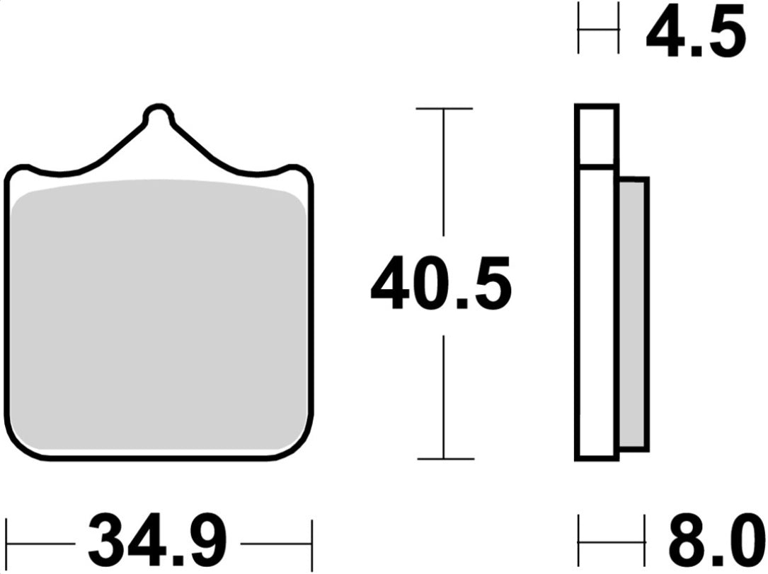 Pastilla de freno SBS P870-DS1