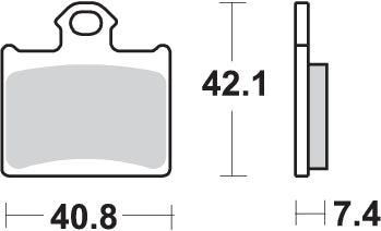 Pastilla de freno SBS P872-SI